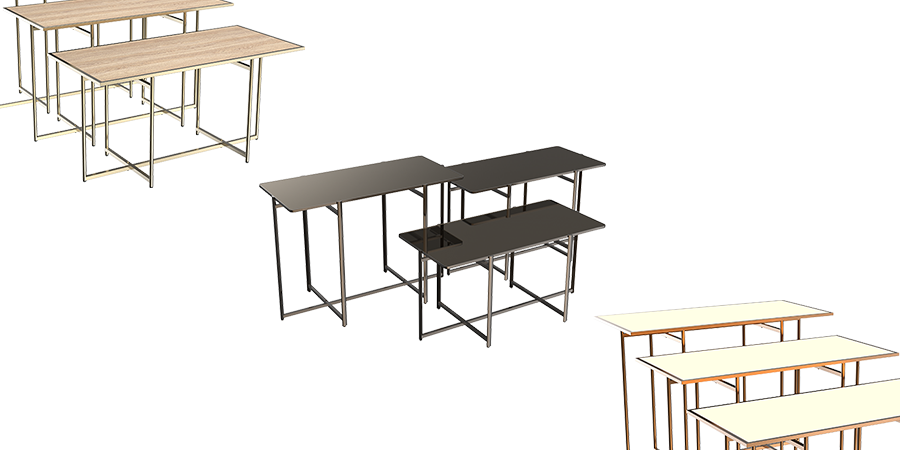 Multi Options for Table Top Materials and Shapes