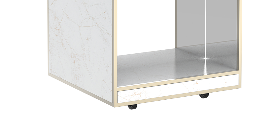 Built-in swivel wheels for Heavy duty