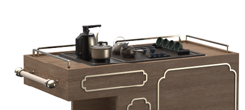 Functional Zoning:Tea-brewing area / Tea tasting area / Display Area